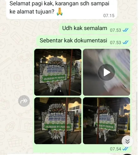 Pengiriman Papan Bunga Selamat Guntur