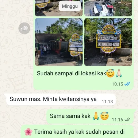 Pengiriman Papan Bunga Duka Guntur