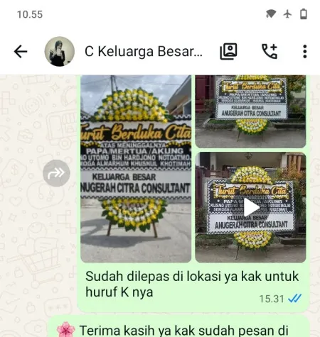 Pengiriman Papan Bunga Duka Guntur